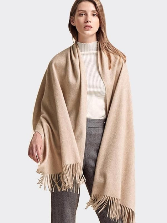 Bufanda beige cashmere