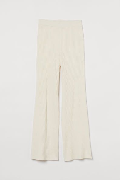 Pantalon lana blanco