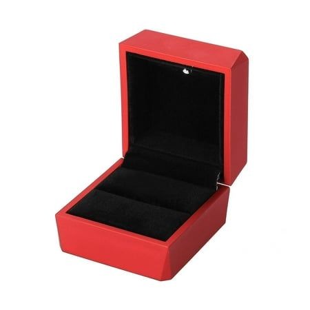 Caja para anillo con luz