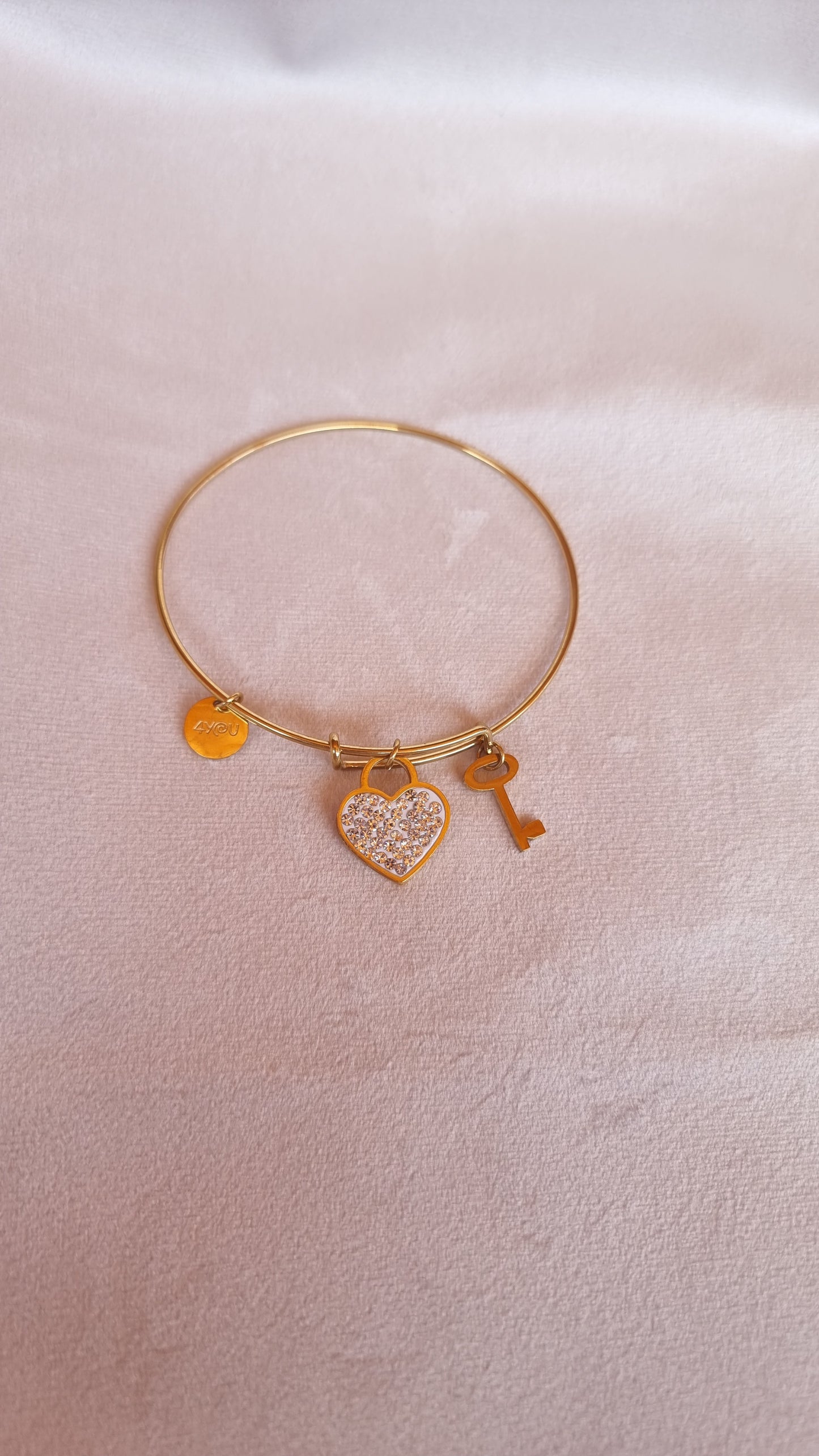 Pulsera dijes corazón