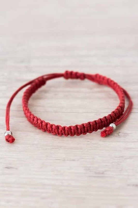 Pulsera roja hilo