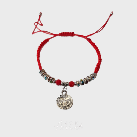 Pulsera roja san benito colores