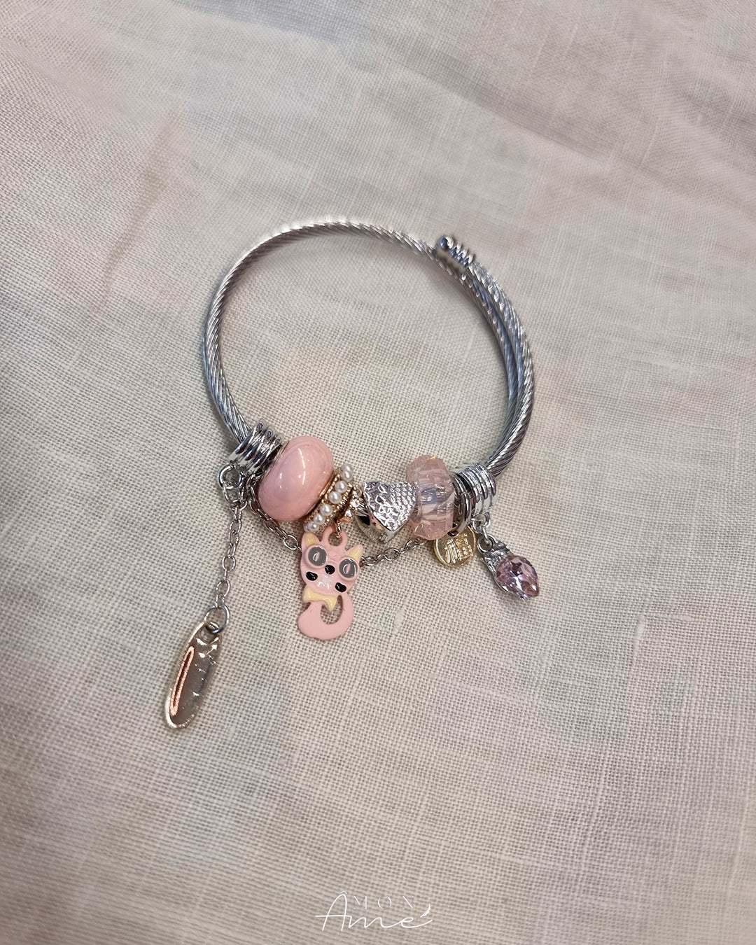 Pulsera Gato Dijes