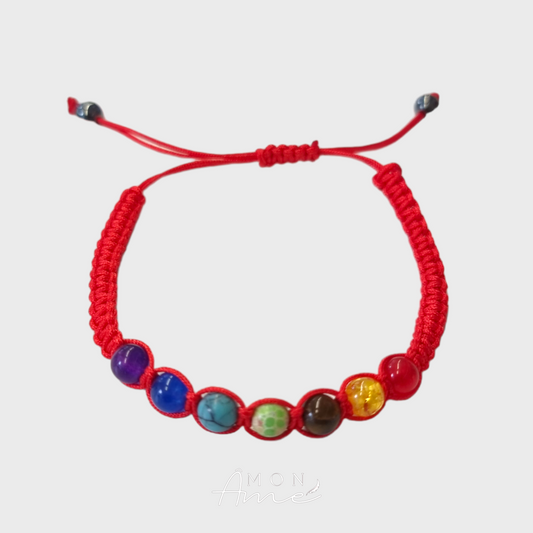 Pulsera roja 7 Chakras